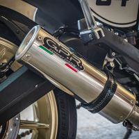 GPR pot echappement compatible avec  Ducati Scrambler 800  2017-2020, M3 Inox , Échappement légal, homologué,silencieux avec catalyseur, db killer amovible et tuyau de liaison spécifique 