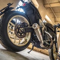 GPR pot echappement compatible avec  Ducati Scrambler 800  2017-2020, Powercone Evo, Échappement légal, homologué,silencieux avec catalyseur, db killer amovible et tuyau de liaison spécifique 