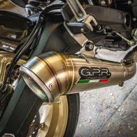 GPR pot echappement compatible avec  Ducati Scrambler 800  2017-2020, Powercone Evo, Échappement légal, homologué,silencieux avec catalyseur, db killer amovible et tuyau de liaison spécifique 