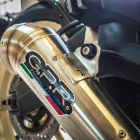 GPR pot echappement compatible avec  Ducati Scrambler 800  2017-2020, Powercone Evo, Échappement légal, homologué,silencieux avec catalyseur, db killer amovible et tuyau de liaison spécifique 