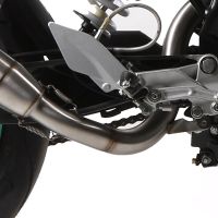 GPR pot echappement compatible avec  Ktm Duke 390 2013-2016, Deeptone Inox, Échappement légal, homologué,silencieux avec db killer amovible et tuyau de liaison spécifique 