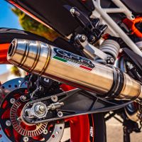 GPR pot echappement compatible avec  Ktm Rc 390 2017-2020, Deeptone Inox, Échappement légal, homologué,silencieux avec db killer amovible et tuyau de liaison spécifique 