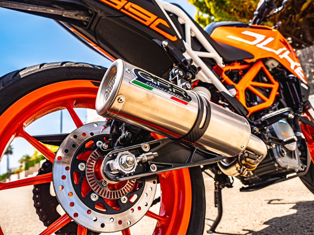 GPR pot echappement compatible avec  Ktm Rc 390 2017-2020, M3 Inox , Échappement légal, homologué,silencieux avec db killer amovible et tuyau de liaison spécifique 