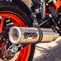 GPR pot echappement compatible avec  Ktm Rc 390 2017-2020, M3 Inox , Échappement légal, homologué,silencieux avec db killer amovible et tuyau de liaison spécifique 