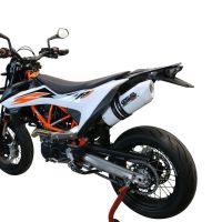 GPR pot echappement compatible avec  Ktm Enduro 690 R 2021-2024, Albus Evo4, Pot Échappement slip-on homologué, légal, avec db killer amovible, tuyau de liaison et catalyseur 