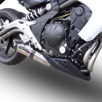 GPR pot echappement compatible avec  Kawasaki Er 6 N - F  2012-2016, Gpe Ann. titanium, Homologué et légal, système d'échappement complet avec catalyseur et db killer amovible 