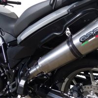 GPR pot echappement compatible avec  Bmw F 700 Gs 2011-2015, Gpe Ann. titanium, Échappement légal, homologué,silencieux avec db killer amovible et tuyau de liaison spécifique 