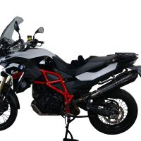 GPR pot echappement compatible avec  Bmw F 800 GS Adventure 2016-2018, GP Evo4 Black Titanium, Échappement légal, homologué,silencieux avec db killer amovible et tuyau de liaison spécifique 