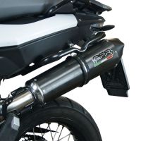 GPR pot echappement compatible avec  Bmw F 800 GS Adventure 2016-2018, GP Evo4 Black Titanium, Échappement légal, homologué,silencieux avec db killer amovible et tuyau de liaison spécifique 