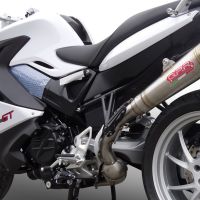 GPR pot echappement compatible avec  Bmw F 800 Gt 2017-2019, Powercone Evo, Échappement légal, homologué,silencieux avec db killer amovible et tuyau de liaison spécifique 