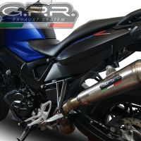 GPR pot echappement compatible avec  Bmw F 800 R 2017-2019, Powercone Evo, Échappement légal, homologué,silencieux avec db killer amovible et tuyau de liaison spécifique 