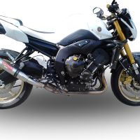 GPR pot echappement compatible avec  Yamaha Fz 8  2010-2016, Deeptone Inox, Échappement légal, homologué,silencieux avec db killer amovible et tuyau de liaison spécifique 