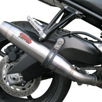 GPR pot echappement compatible avec  Yamaha Fz 8  2010-2016, Deeptone Inox, Échappement légal, homologué,silencieux avec db killer amovible et tuyau de liaison spécifique 