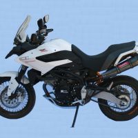 GPR pot echappement compatible avec  Moto Morini Gran passo 1200 2008-2011, Gpe Ann. Poppy, Échappement légal, homologué,silencieux avec db killer amovible et tuyau de liaison spécifique 