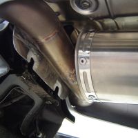 GPR pot echappement compatible avec  Suzuki Gsr 600 2006-2011, Alluminio Ghost, Échappement légal, homologué,silencieux avec db killer amovible et tuyau de liaison spécifique 