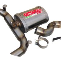 GPR pot echappement compatible avec  Suzuki GSR 400 2006-2011, Alluminio Ghost, Échappement légal, homologué,silencieux avec db killer amovible et tuyau de liaison spécifique 