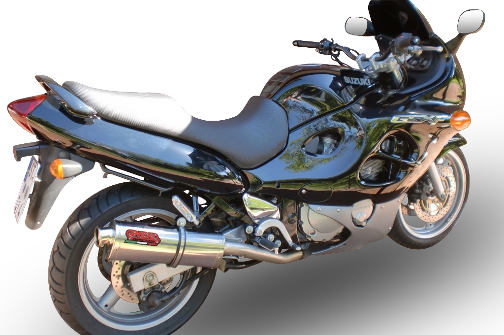 GPR pot echappement compatible avec  Suzuki Gsf 600 Bandit - S 1995-2005, Trioval, Échappement légal, homologué,silencieux avec db killer amovible et tuyau de liaison spécifique 