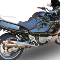 GPR pot echappement compatible avec  Suzuki Gsf 600 Bandit - S 1995-2005, Trioval, Échappement légal, homologué,silencieux avec db killer amovible et tuyau de liaison spécifique 