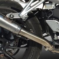 GPR pot echappement compatible avec  Honda Crossrunner 800 Vfr 800 X 2017-2020, Powercone Evo, Échappement légal, homologué,silencieux avec db killer amovible et tuyau de liaison spécifique 