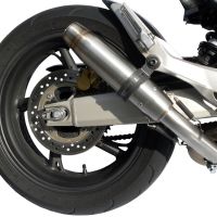 GPR pot echappement compatible avec  Honda Hornet Cb 600 F 2007-2014, Deeptone Inox, Échappement légal, homologué,silencieux avec db killer amovible et tuyau de liaison spécifique 