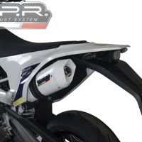 GPR pot echappement compatible avec  Husqvarna Supermoto 701 2015-2016, Albus Ceramic, Pot Échappement slip-on homologué, légal, avec db killer amovible, tuyau de liaison et catalyseur 