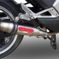 GPR pot echappement compatible avec  Honda Integra 700 2012-2013, Deeptone Inox, Échappement légal, homologué,silencieux avec db killer amovible et tuyau de liaison spécifique 