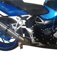 GPR pot echappement compatible avec  Bmw K 1200 S -R 2004-2008, M3 Inox , Échappement légal, homologué,silencieux avec catalyseur, db killer amovible et tuyau de liaison spécifique 