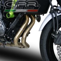 GPR pot echappement compatible avec  Kawasaki Ninja 650 2021-2022, Powercone Evo, Homologué et légal, système d'échappement complet avec catalyseur et db killer amovible 