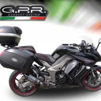 GPR pot echappement compatible avec  Kawasaki Z 1000  2010-2013, Gpe Ann. Poppy, Paire de pot d'échappement homologuées, livrées avec db killer amovible et raccords spécifiques 