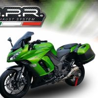 GPR pot echappement compatible avec  Kawasaki Z 1000 Sx 2011-2016, Powercone Evo, Paire de pot d'échappement homologuées, livrées avec db killer amovible et raccords spécifiques 