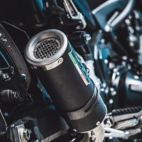 GPR pot echappement compatible avec  Kawasaki Z 900 2017-2019, M3 Black Titanium, Échappement légal, homologué,silencieux avec db killer amovible et tuyau de liaison spécifique 