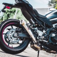 GPR pot echappement compatible avec  Kawasaki Z 900 E 2020-2024, Powercone Evo, Échappement légal, homologué,silencieux avec db killer amovible et tuyau de liaison spécifique 