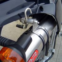 GPR pot echappement compatible avec  Kawasaki Klr 600 1985-2004, Trioval, Échappement légal, homologué,silencieux avec db killer amovible et tuyau de liaison spécifique 