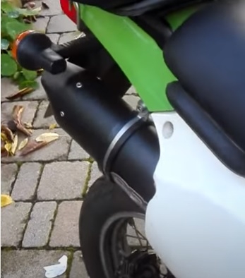 GPR pot echappement compatible avec  Kawasaki Klr 650  2006-2023, Furore Nero, Échappement légal, homologué,silencieux avec db killer amovible et tuyau de liaison spécifique 