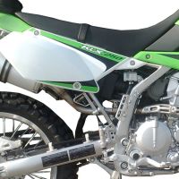 GPR pot echappement compatible avec  Kawasaki KLX 250 S 2009-2017, Gpe Ann. Poppy, Échappement légal, homologué,silencieux avec db killer amovible et tuyau de liaison spécifique 