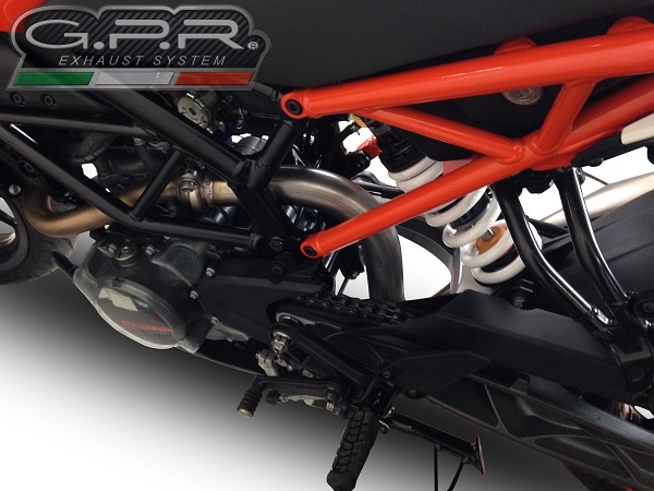 GPR pot echappement compatible avec  Ktm Rc 390 2017-2020, Decatalizzatore, Suppresseur de cataliseu, décatalyseurr, article sans homologation 