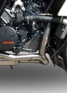 GPR pot echappement compatible avec  Ktm Rc 8 R 2008-2014, Gpe Ann. Black titanium, Homologué et légal, système d'échappement complet avec catalyseur et db killer amovible 