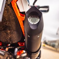 GPR pot echappement compatible avec  Ktm Duke 890 2021-2024, Furore Evo4 Nero, Échappement légal, homologué,silencieux avec db killer amovible et tuyau de liaison spécifique 