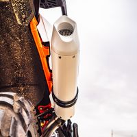 GPR pot echappement compatible avec  Ktm Duke 890 2021-2024, Albus Evo4, Échappement légal, homologué,silencieux avec db killer amovible et tuyau de liaison spécifique 