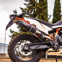 GPR pot echappement compatible avec  Ktm Duke 890 2021-2024, Furore Evo4 Nero, Échappement légal, homologué,silencieux avec db killer amovible et tuyau de liaison spécifique 