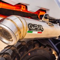 GPR pot echappement compatible avec  Ktm Duke 890 2021-2024, Powercone Evo, Échappement légal, homologué,silencieux avec db killer amovible et tuyau de liaison spécifique 