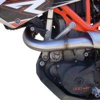 GPR pot echappement compatible avec  Ktm Smc 690 R 2007-2016, Gpe Ann. Poppy, Homologué et légal, système d'échappement complet avec catalyseur et db killer amovible 