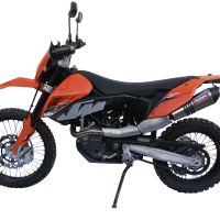 GPR pot echappement compatible avec  Ktm Enduro 690 R  2007-2016, Gpe Ann. titanium, Homologué et légal, système d'échappement complet, avec db killer amovible 