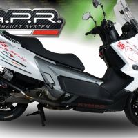 GPR pot echappement compatible avec  Kymco Myroad 700 2012-2016, Power Bomb, Échappement légal, homologué,silencieux avec catalyseur, db killer amovible et tuyau de liaison spécifique 