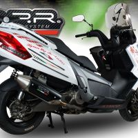 GPR pot echappement compatible avec  Kymco Myroad 700 2012-2016, Power Bomb, Échappement légal, homologué,silencieux avec catalyseur, db killer amovible et tuyau de liaison spécifique 