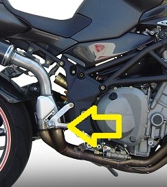 GPR pot echappement compatible avec  Mv Agusta Brutale 750 S 2000-2006, Albus Ceramic, Échappement légal, homologué,silencieux avec db killer amovible et tuyau de liaison spécifique 