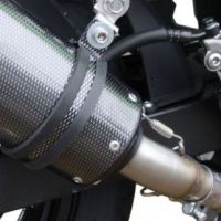 GPR pot echappement compatible avec  Kawasaki Ninja 300 R  2012-2017, Powercone Evo, Échappement légal, homologué,silencieux avec db killer amovible et tuyau de liaison spécifique 