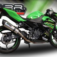 GPR pot echappement compatible avec  Kawasaki Z 400 2018-2022, Gpe Ann. titanium, Pot echappement racing, ligne complet, fourni avec collecteur spécifique, article sans homologation 