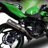 GPR pot echappement compatible avec  Kawasaki Ninja 400 2018-2022, M3 Inox , Pot echappement racing, ligne complet, fourni avec collecteur spécifique, article sans homologation 