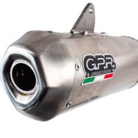 GPR pot echappement compatible avec  Honda Crf 450 RWE 2019-2019, Pentacross Inox, Pot echappement racing, ligne complet, double silencieux avec db killers amovibles 